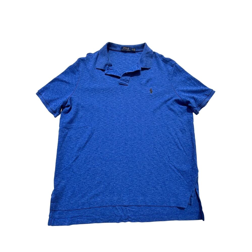 Polo Ralph Lauren Blue Knit Cotton Short Sleeve Polo Men's XL